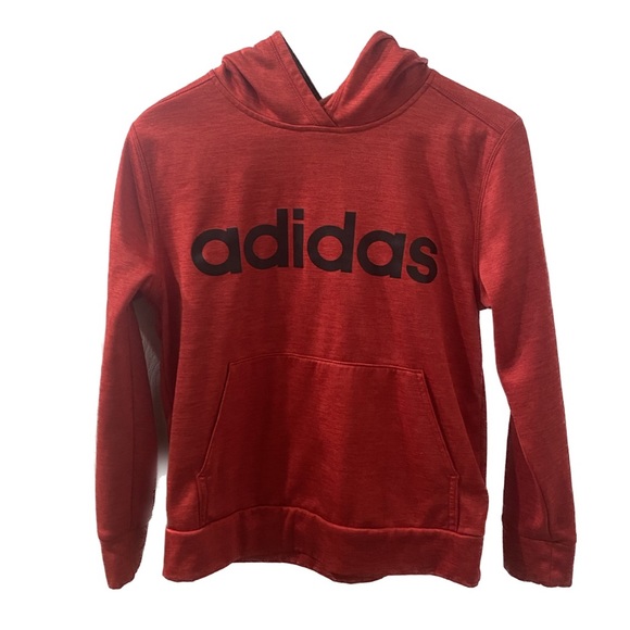 adidas Other - Adidas Boys Red Hooded Sweatshirt